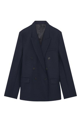 Veste en laine Jian - Bleu marine