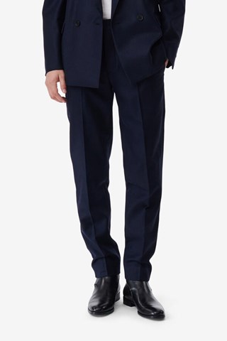 Chino en laine Jordy - Bleu marine