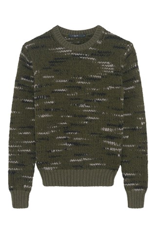 Pull en laine Bapo - Kaki