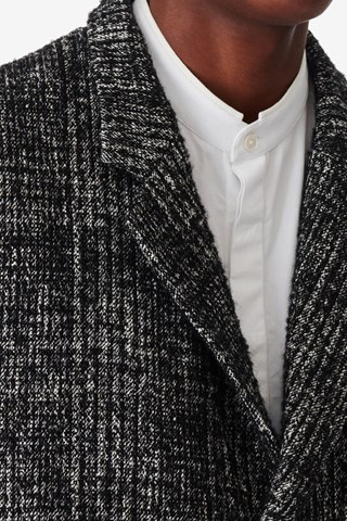 Manteau en laine et alpaga Calvon - Noir