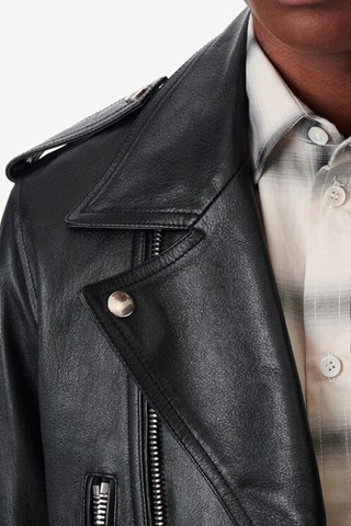 Veste en cuir Erik - Noir