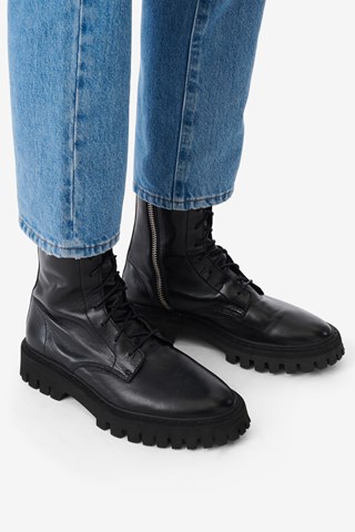 Boots en cuir d’agneau Kosmic - Noir