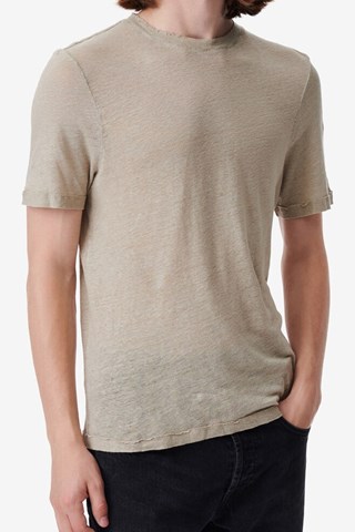 T-shirt en lin Areso - Taupe chiné