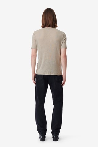 T-shirt en lin Areso - Taupe chiné
