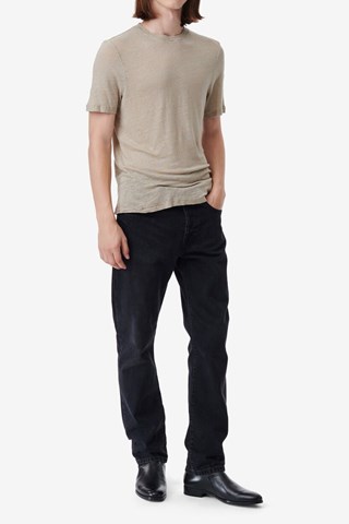 T-shirt en lin Areso - Taupe chiné