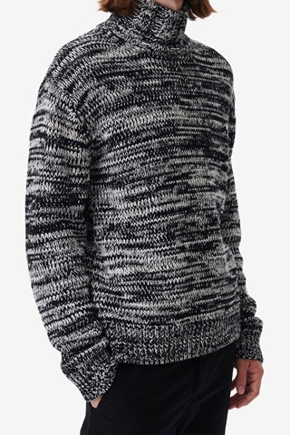 Pull en laine Elliano - Noir chiné