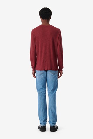 T-shirt en lin Arona - Bordeaux chiné