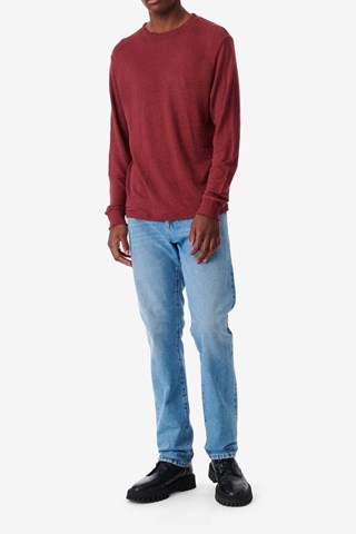 T-shirt en lin Arona - Bordeaux chiné