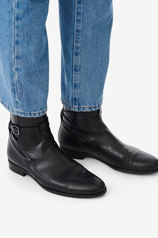 Boots en cuir Johd - Noir