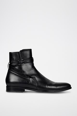 Boots en cuir Johd - Noir
