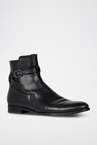 Boots en cuir Johd - Noir