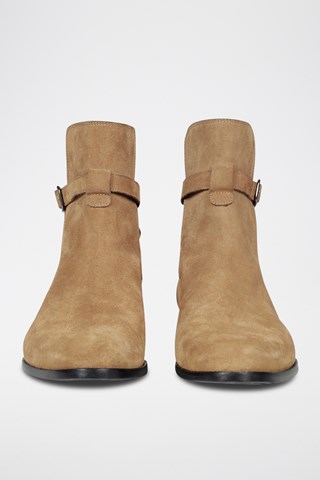 Boots en cuir Johd - Beige