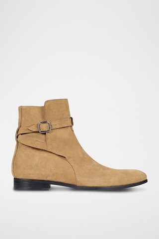 Boots en cuir Johd - Beige