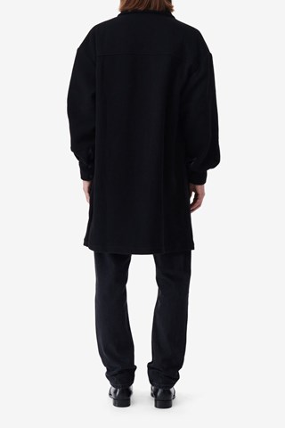 Manteau en laine Sevend - Noir