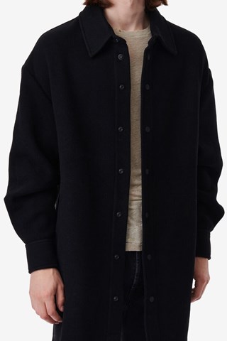 Manteau en laine Sevend - Noir