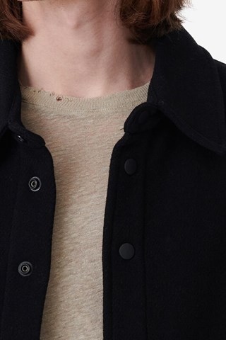 Manteau en laine Sevend - Noir