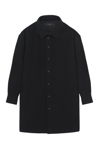 Manteau en laine Sevend - Noir