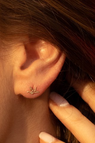 Puces Envolée - Or jaune