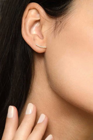 Boucles d'oreilles Merveille grimpantes - Or jaune