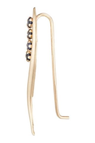 Boucles d'oreilles Saphirs Lines - Or jaune et saphirs