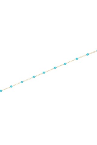 Bracelet Email Or Turquoise - Or jaune