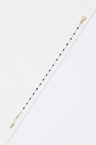 Bracelet Email Or Bleu 
Or jaune