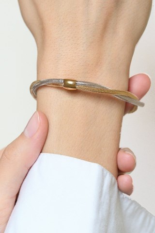 Bracelet Amore Mio - 
Or jaune et or blanc