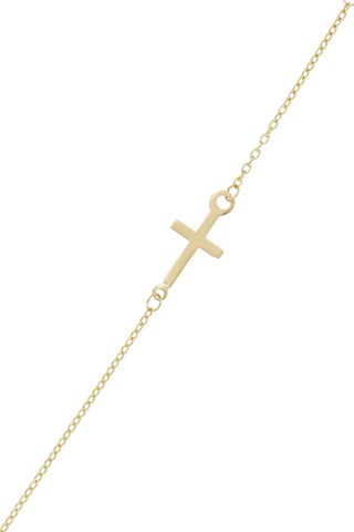 Bracelet Croix confiance - Or jaune