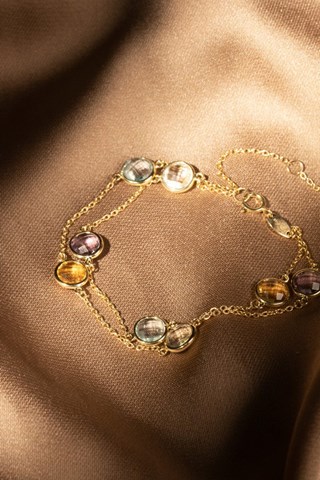 Bracelet Colormix - Or jaune et pierres fines