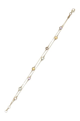 Bracelet Colormix - Or jaune et pierres fines