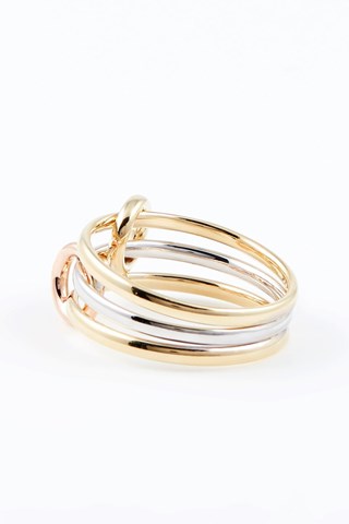 Bague Meteor - Or jaune, or blanc et or rose