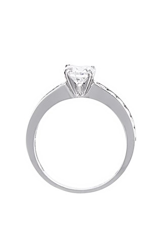 Bague Brillant - Or blanc