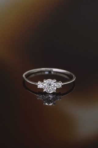 Bague Intuition Or blanc