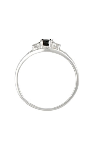 Bague Saphir - Or blanc et saphir