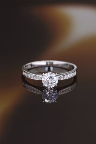 Bague Amoureuse brillante Or blanc