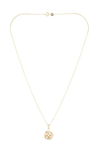 Pendentif Nœud Torsadé - Or jaune