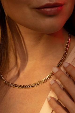 Collier Maille Ovale - Or jaune