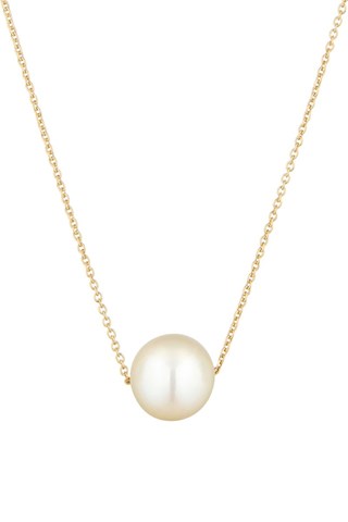 Collier Single pearl - Or jaune et perle naturelle