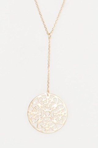 Collier Rosace pendante - Or jaune