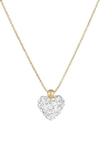 Collier Coeur de Crystal Or jaune