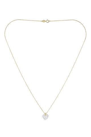 Collier Coeur de Crystal Or jaune