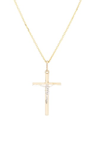 Pendentif Croix de Jésus - Or jaune