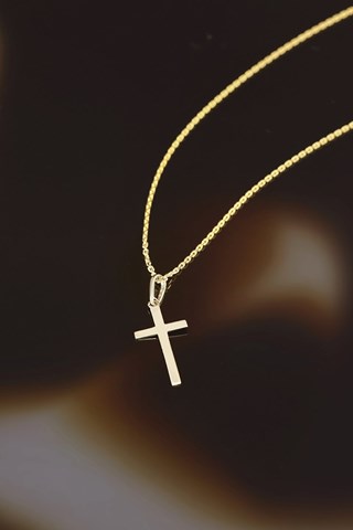 Pendentif Croix Croyance - Or jaune