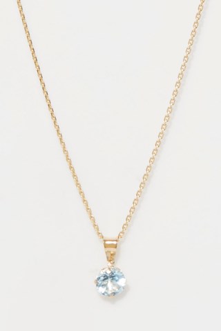 Pendentif Puce - Or jaune et topaze