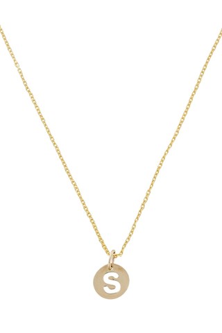 Pendentif Lettre S - Or jaune