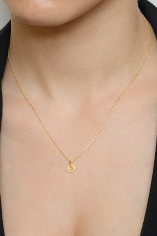 Pendentif Lettre S - Or jaune