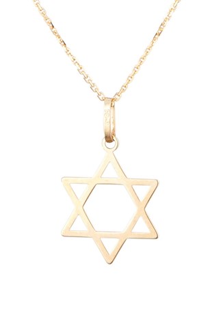 Pendentif Etoile de David - Or jaune