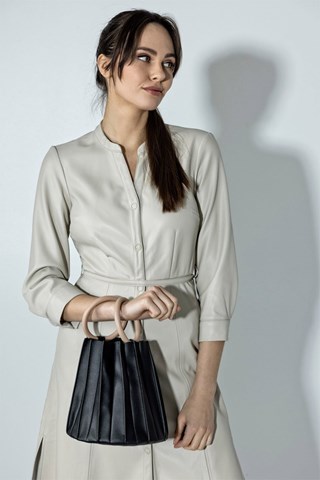 Mala a tiracolo - Preto e bege