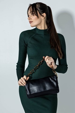 Mala de ombro Autumn - Emily Westwood - Preto