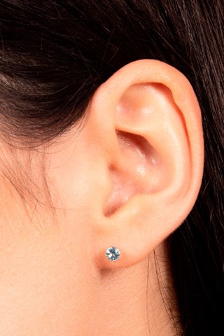 Oorbellen Saphirs Bleus  Geelgoud en Saffieren